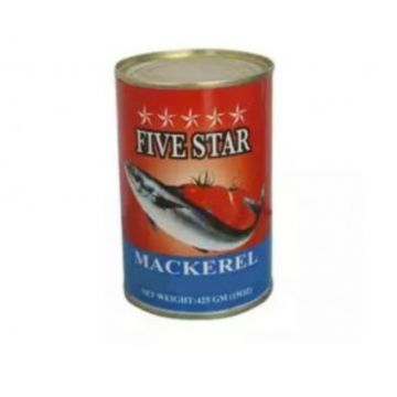 Box of Five star mackerel  | 8 cans |